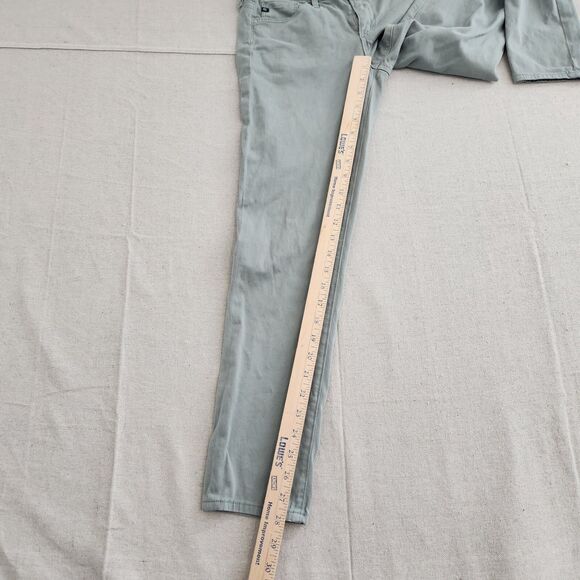 Adriano Goldschmied Jeans Women 27R Green The Stevie Ankle Slim Straight Stretch - Picture 4 of 16